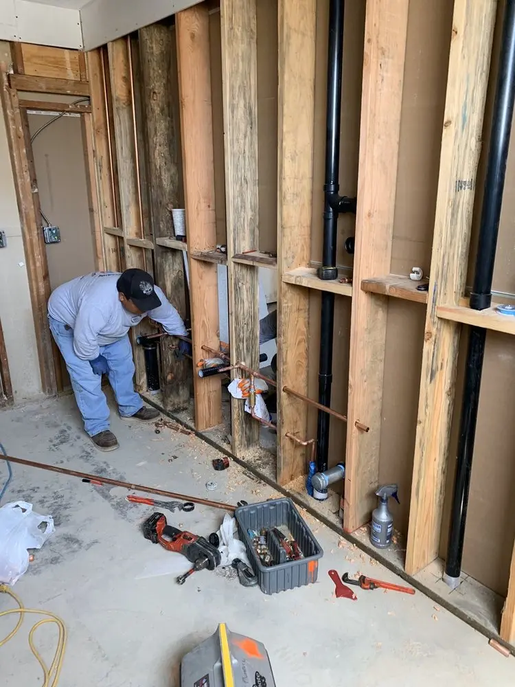 Commercial rough-in plumbing for Gas Line Repair in Milton